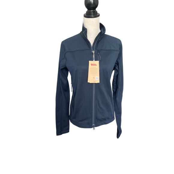 FALL Fjall Raven Women’s Abisko Lite Fleece Jacket in Dark Navy, size S, NWT - Picture 6 of 14